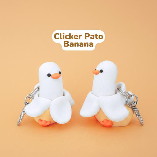 Llavero Clicker Pato Banana