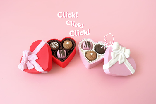 Clicker Caja de Chocolates Corazón