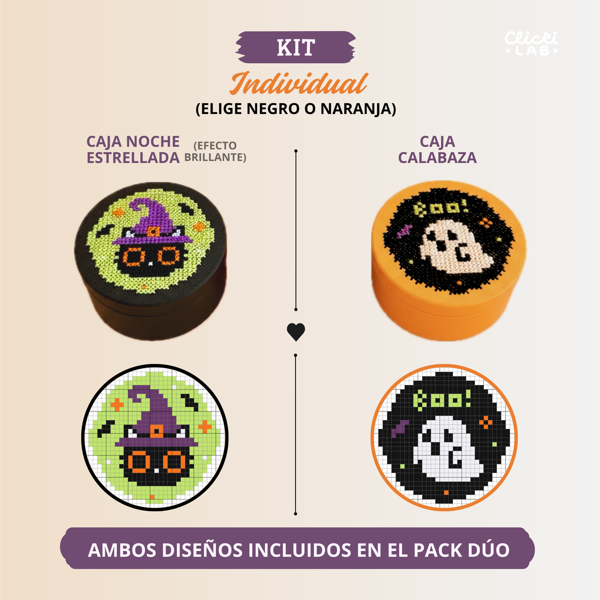🎃 Kit Punto de Cruz ‧ Edición | Halloween PREVENTA