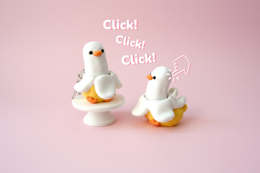 Llavero Clicker Pato Banana
