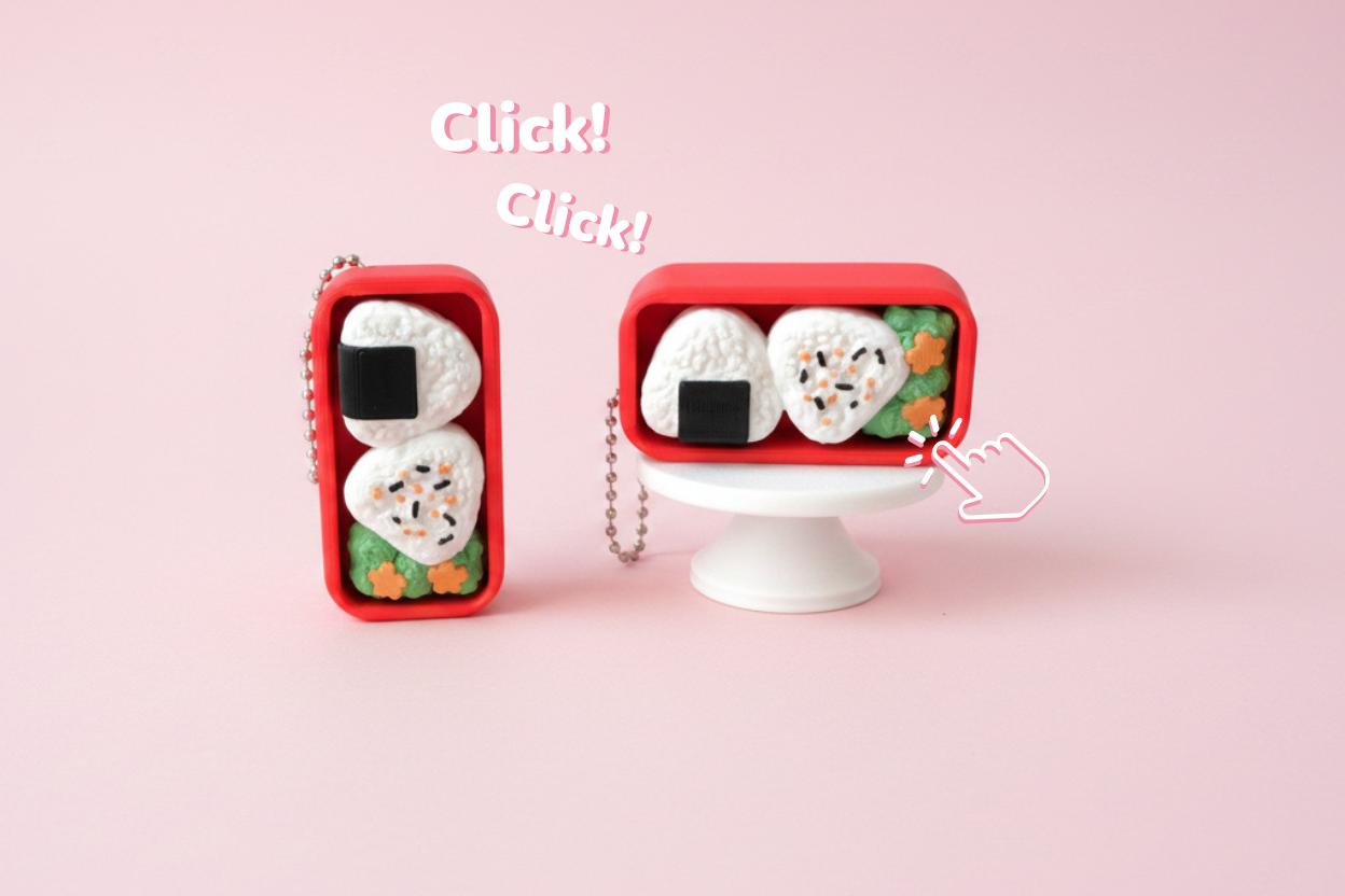 Llavero Mini Caja Bento Onigiri 🍙