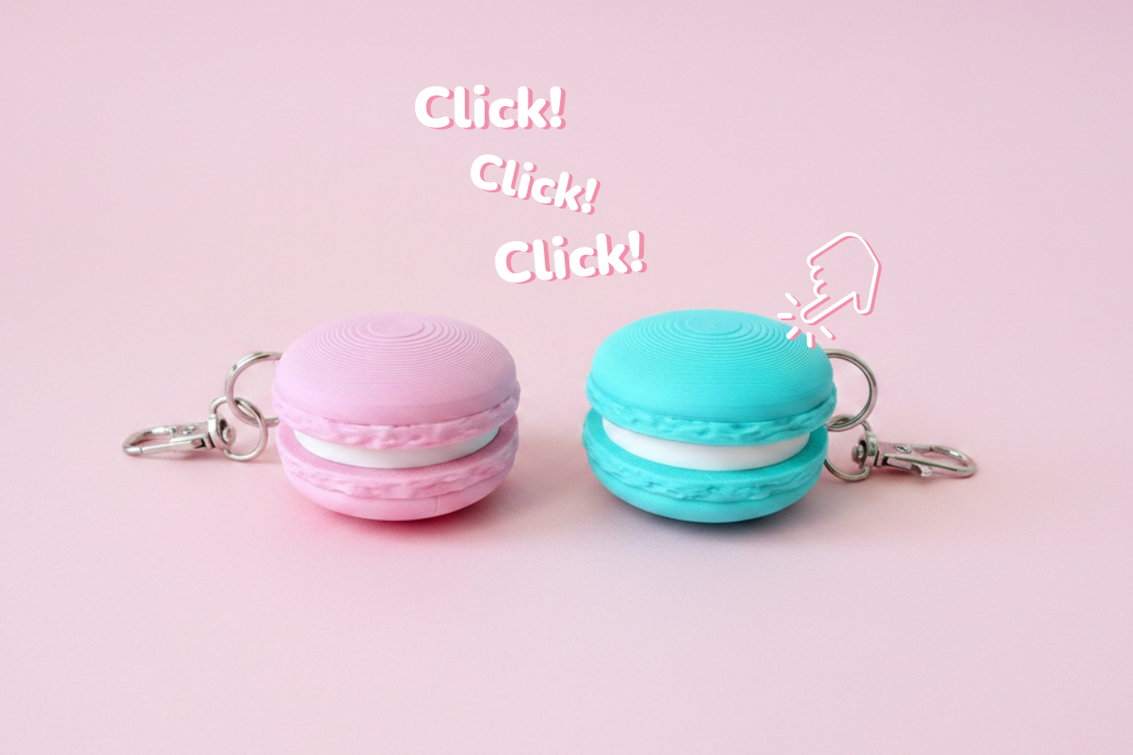 Llavero Clicker Macaron