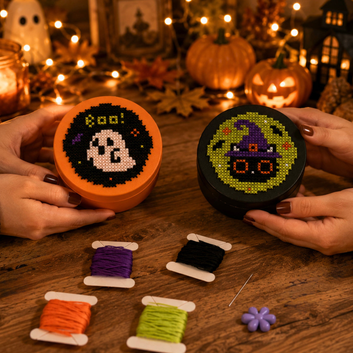 🎃 Kit Punto de Cruz ‧ Edición | Halloween PREVENTA