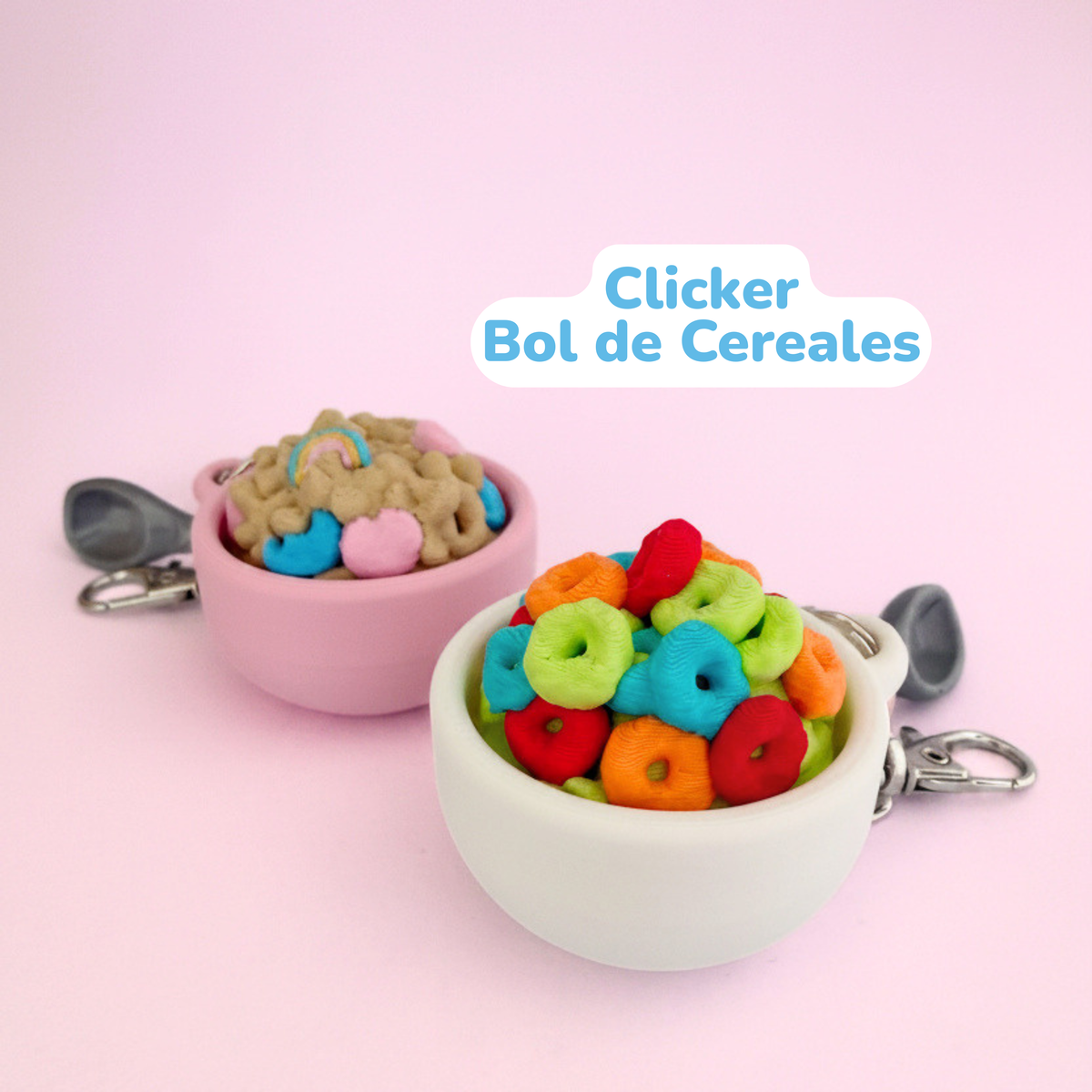 Llavero Clicker Plato con Cereales