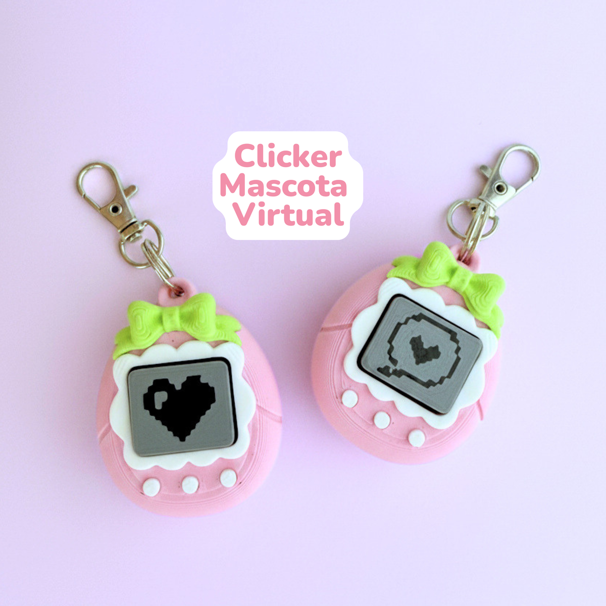 Llavero Clicker Mascota Virtual Retro