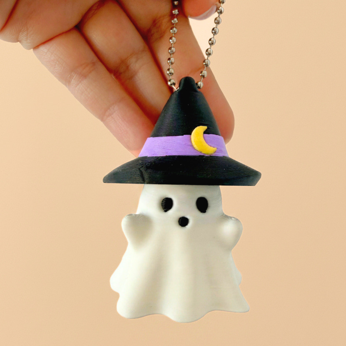 Llavero Clicker Fantasma Bruja
